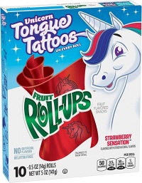 Fruit Roll-Ups Strawberry Sensation 141g  5oz (2  PACKS )